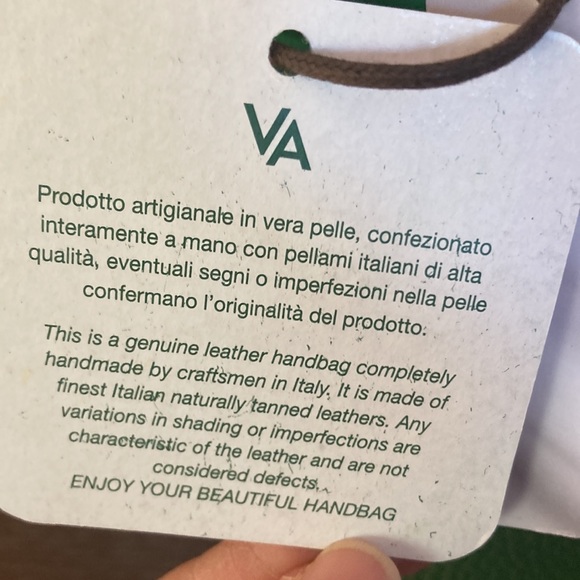 NWT Valentina Kelly Green Italian Pebbled Leather Xbody Sm Bag Gold Chain Strap - Picture 9 of 13